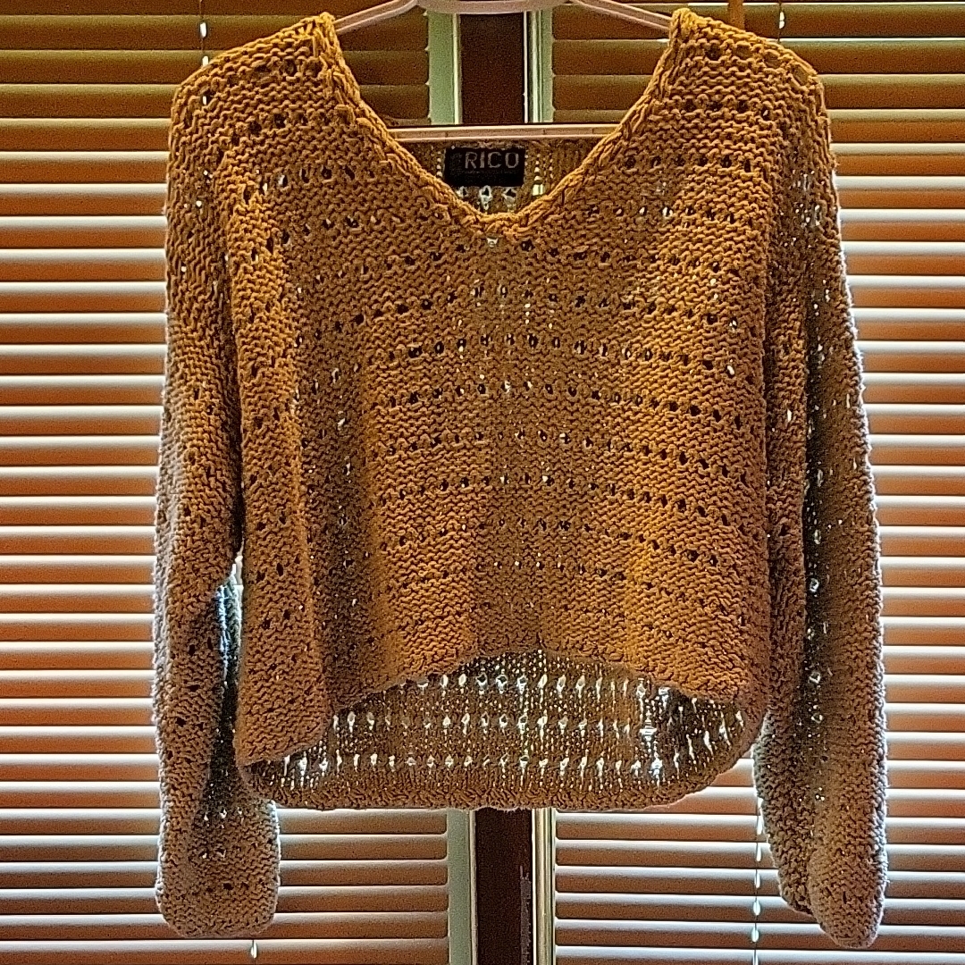 Ricu Tan Knit Sweater